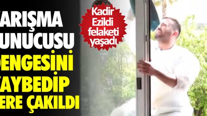 Program sunucusu Kadir Ezildi cam silerken beşinci kattan düştü