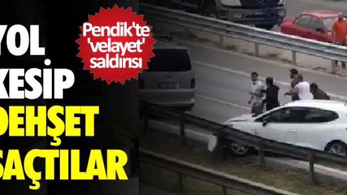 Pendik'te yol kesip dehşet saçtılar 