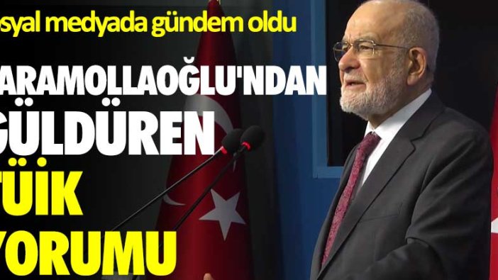 Temel Karamollaoğlu'ndan güldüren TÜİK yorumu