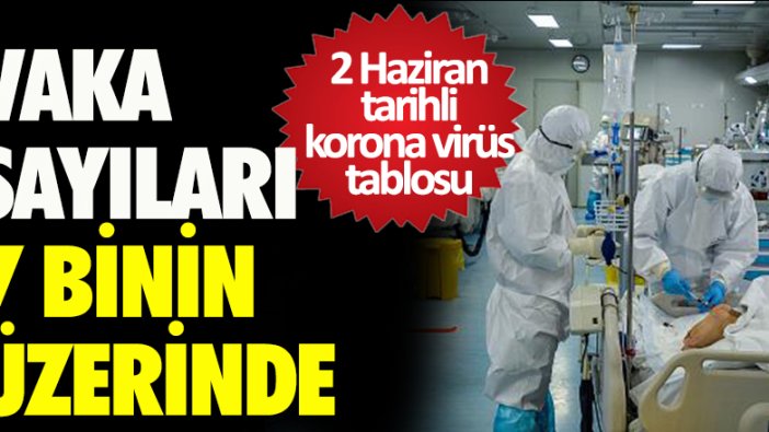 2 Haziran korona virüs tablosu açıklandı