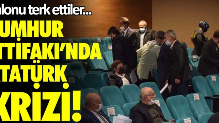 Cumhur İttifakı'nda Atatürk krizi! Salonu terk ettiler...