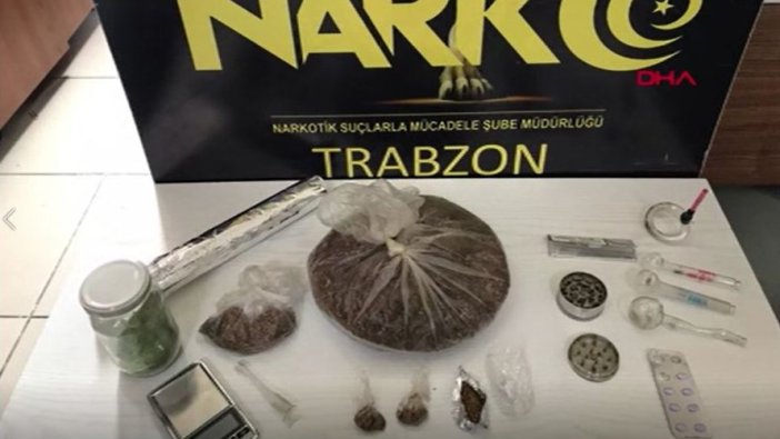 Trabzon'da uyuşturucu operasyonu!