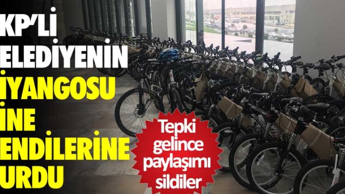 AKP'li belediyenin piyangosu yine kendilerine vurdu! Tepki gelince paylaşımı sildiler