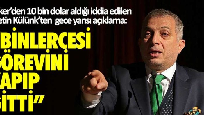 Sedat Peker'den 10 bin dolar aldığı iddia edilen AKP'li Metin Külünk'ten gece yarısı açıklama!