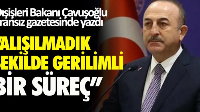 Dışişleri Bakanı Çavuşoğlu: Türkiye ve Fransa dost ve müttefik iki ülke ve böyle kalacaklar