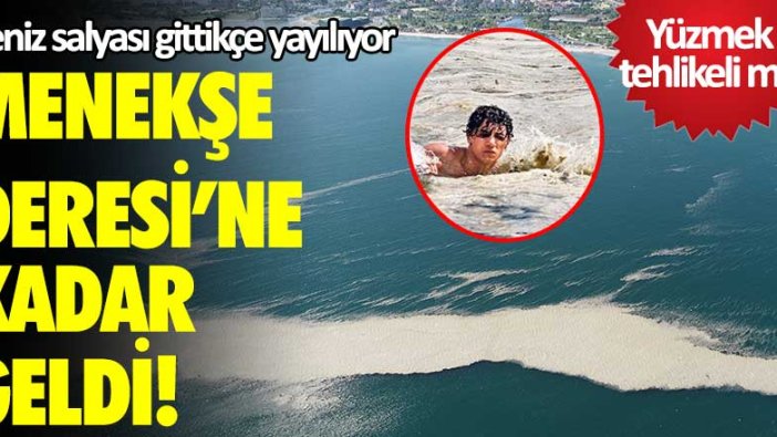 Deniz salyası gittikçe yayılıyor... Menekşe Deresi'ne kadar geldi! Yüzmek tehlikeli mi?