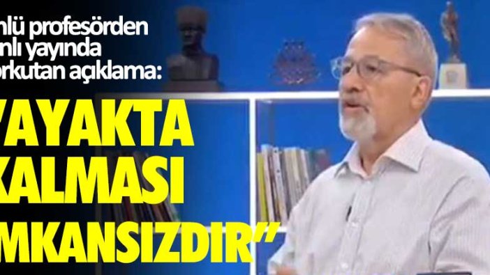 Ünlü profesör Naci Görür'den canlı yayında korkutan açıklama: "Ayakta kalması imkansızdır