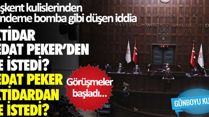 Başkent kulislerinden gündeme bomba gibi düşen iddia! İktidar Sedat Peker’den ne istedi? Sedat Peker iktidardan ne istedi?