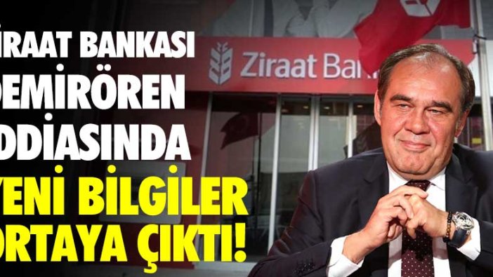 Ziraat Bankası-Demirören iddiasında yeni bilgiler ortaya çıktı!