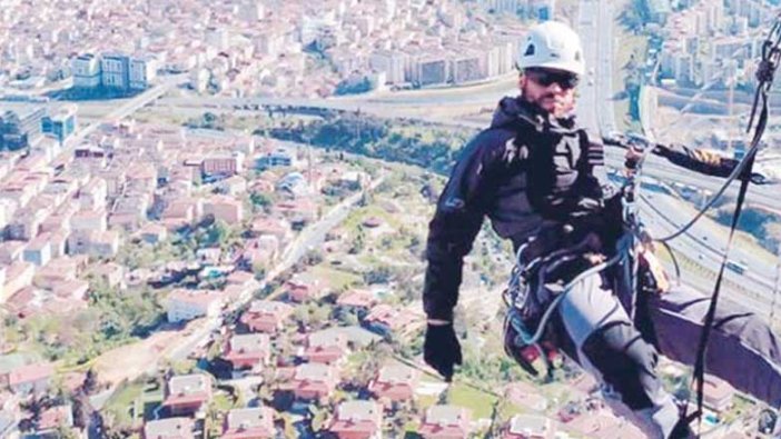 Birbirleriyle yarışıyorlar! Çamlıca Kulesi’nin ‘örümcek adamları’