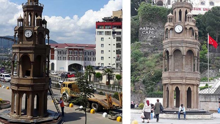 Giresun Belediyesi'nden saat kulesi açıklaması!