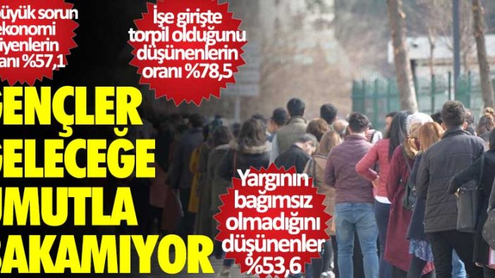 Gençler geleceğe umutla bakamıyor