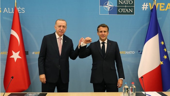 Erdoğan Fransa Cumhurbaşkanı Macron'la biraraya geldi