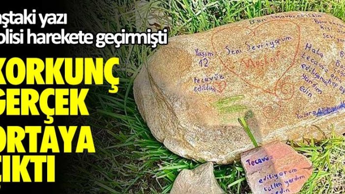 Taştaki yazı ekipleri harekete geçirmişti! Korkunç gerçek ortaya çıktı