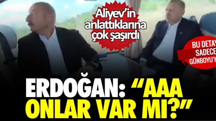 Aliyev'in anlattıklarına çok şaşırdı... Erdoğan: Aaa onlar var mı