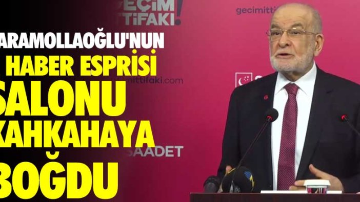 Karamollaoğlu'nun A Haber esprisi salonu kahkahaya boğdu