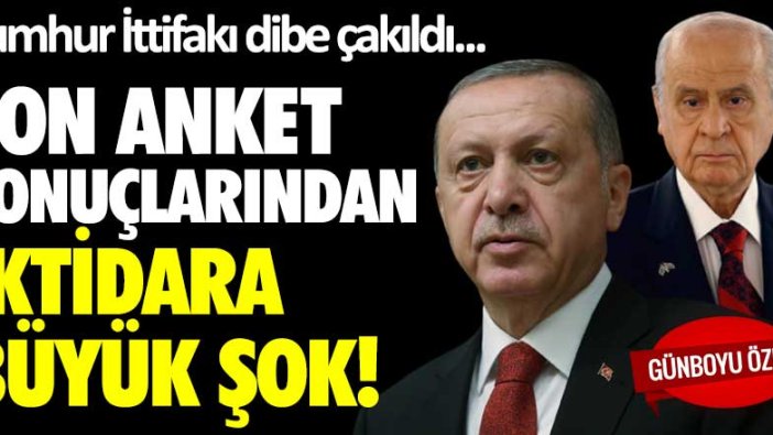 Avrasya Araştırma'nın son anketi açıklandı! Cumhur İttifakı dibe çakıldı...