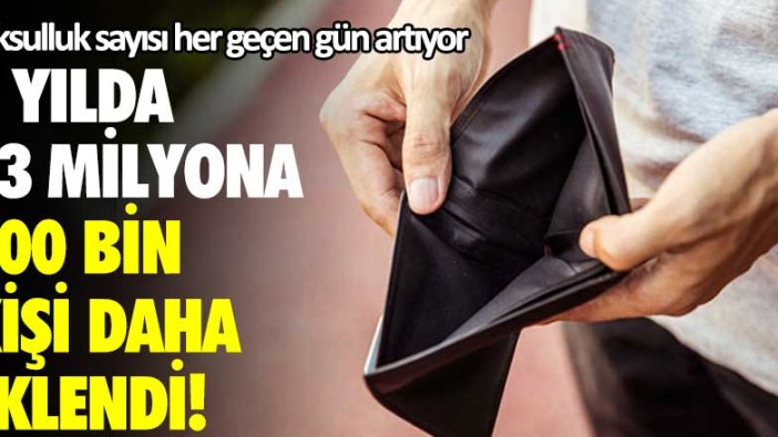 Yoksulluk sayısına 1 yılda 23 milyona 700 bin kişi eklendi!