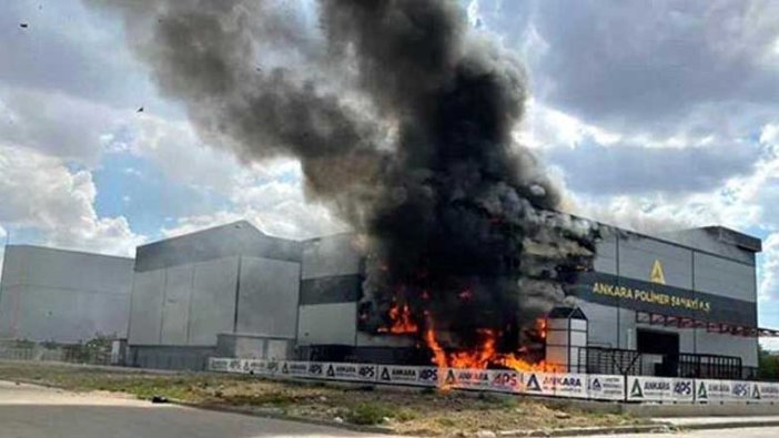 Ankara'da fabrika yangını