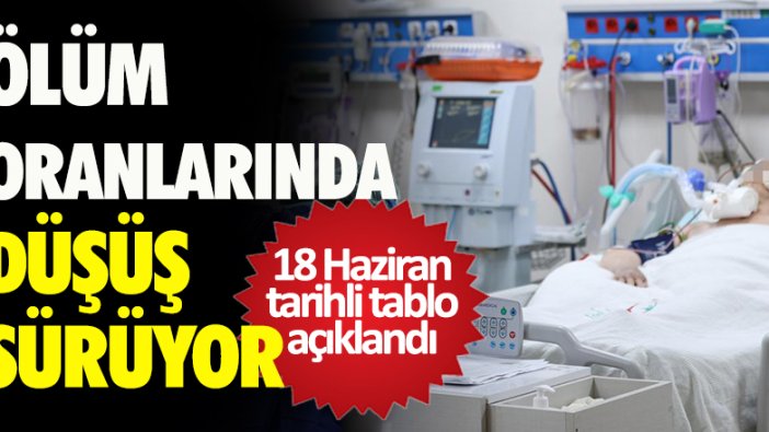 18 Haziran korona virüs tablosu açıklandı