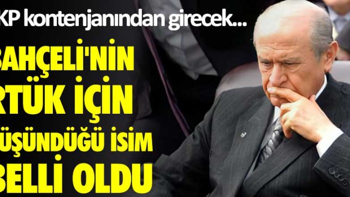 AKP kontenjanından girecek...Bahçeli'nin RTÜK için düşündüğü isim belli oldu