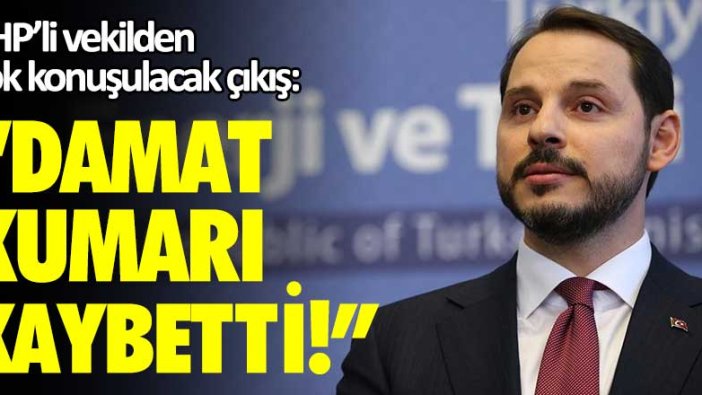 CHP'li Aykut Erdoğdu'dan Berat Albayrak hakkında çok konuşulacak çıkış: Damat kumarı kaybetti!