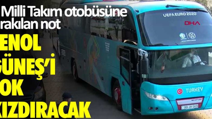 A Milli Takım otobüsüne bırakılan not Şenol Güneş'i çok kızdıracak