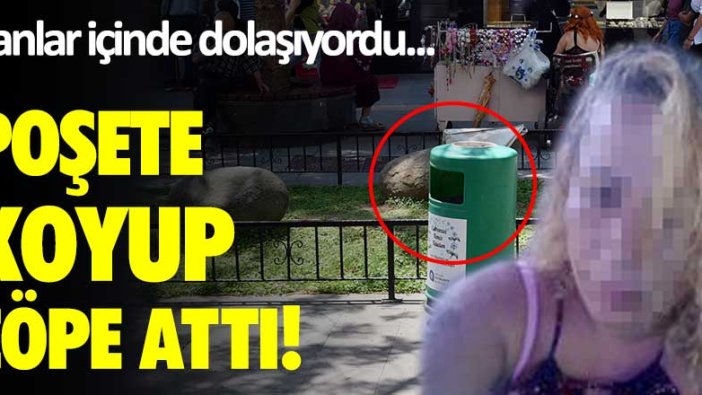 Kanlar içinde dolaşıyordu...Poşete koyup çöpe attı