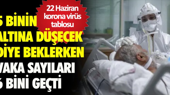 22 Haziran korona virüs tablosu açıklandı