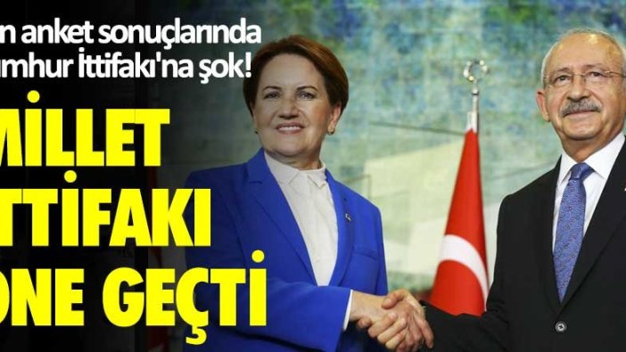 Son anket sonuçlarında Cumhur İttifakı'na şok! Millet İttifakı öne geçti