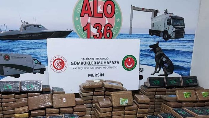 Mersin Limanı'nda 463 kilo kokain!