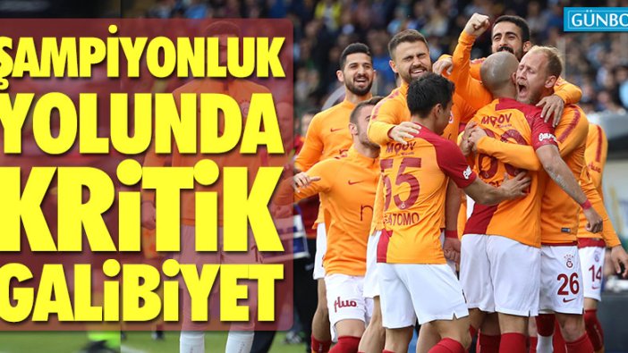 Çaykur Rizespor - Galatasaray maç sonucu: 2-3