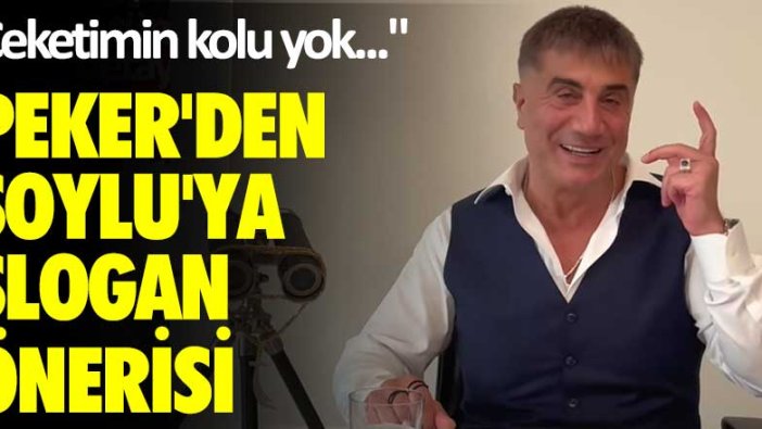 Ceketimin kolu yok... Sedat Peker'den Süleyman Soylu'ya slogan önerisi