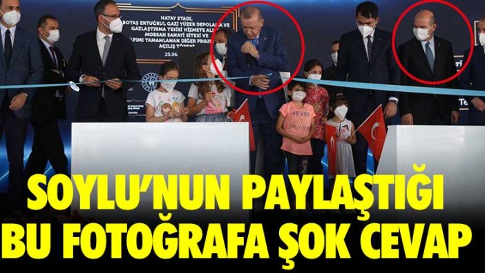 Soylu'nun paylaştığı bu fotoğrafa şok cevap