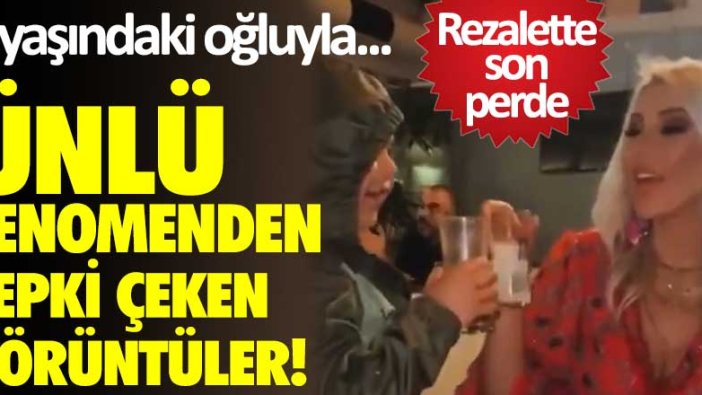 Ünlü fenomenden tepki çeken görüntüler! 4 yaşındaki oğluyla...