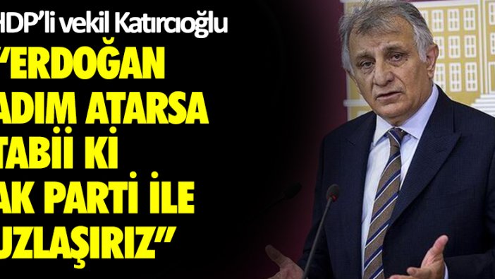 HDP'li vekil: Erdoğan adım atarsa tabii ki AK Parti ile uzlaşırız