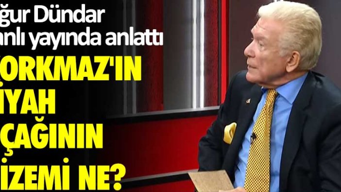 Uğur Dündar canlı yayında anlattı: Korkmaz'ın uçağının gizemi ne?