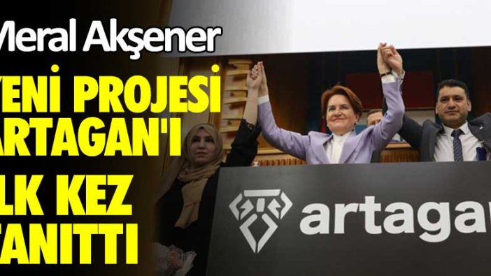 Meral Akşener yeni projesi ARTAGAN'ı ilk kez tanıttı