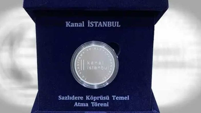 Kanal İstanbul için hatıra para basıldı