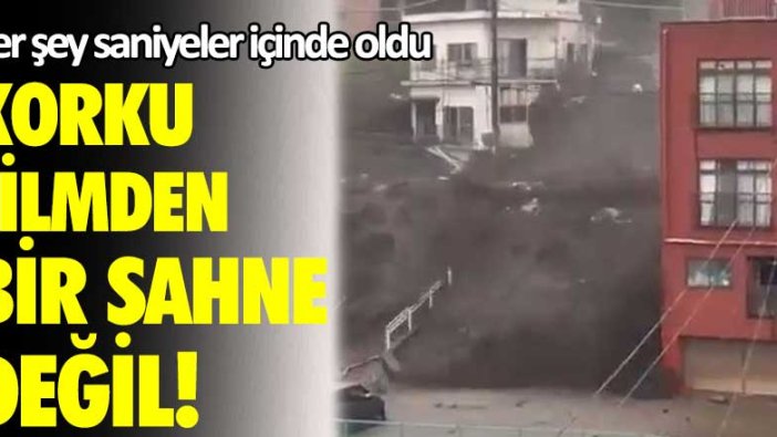 Her şey saniyeler içinde oldu! Korku filmden bir sahne değil