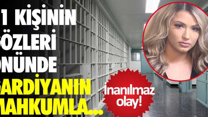 İnanılmaz olay! 11 kişinin gözleri önünde gardiyanın mahkumla...