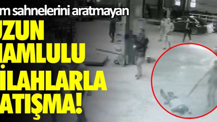 Film sahnelerini aratmayan uzun namlulu silahlarla çatışma!