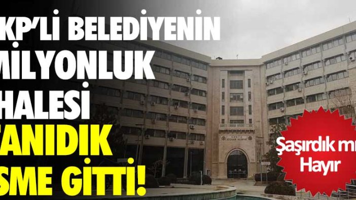 AKP'li Konya Belediye'sinin milyonluk ihalesi tanıdık isme gitti!