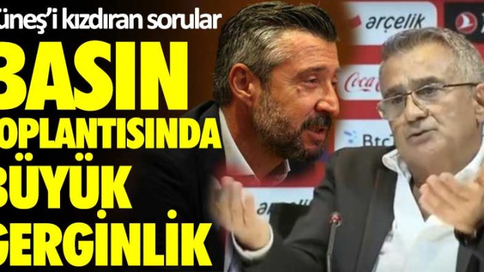 Basın toplantısında büyük gerginlik... Tümer Metin'den Şenol Güneş'i çok kızdıran sorular!