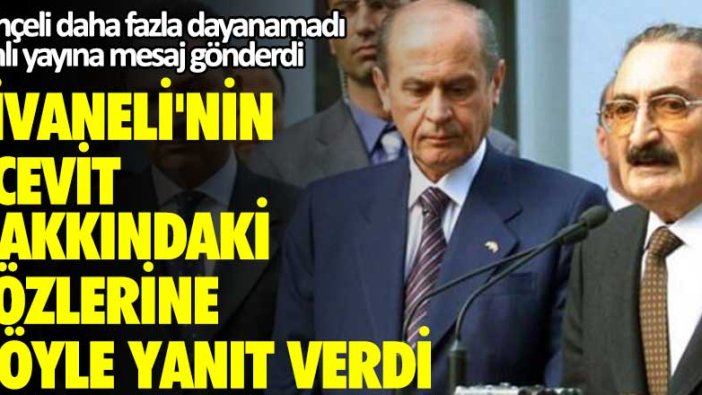 Bahçeli daha fazla dayanamadı! Zülfü Livaneli'nin Bülent Ecevit hakkındaki sözlerine böyle yanıt verdi
