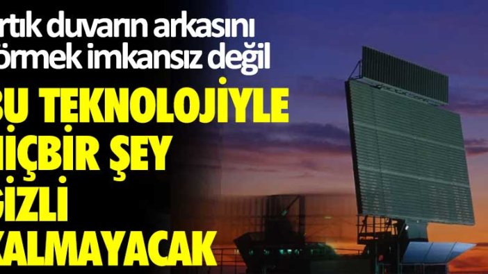 Bu teknoloji ile hiçbir şey gizli kalmayacak! Artık duvarın arkasını görmek imkansız değil...