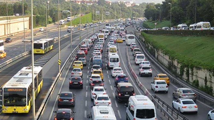 İstanbul'da trafik yoğunluğu