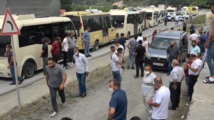 Minibüsçülerin 'kahya' eylemi! Kontak kapattılar