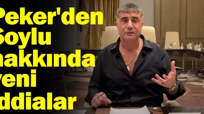 Sedat Peker'den Soylu hakkında yeni iddialar