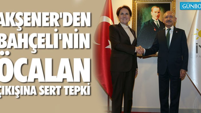 Akşener'den Bahçeli'nin Öcalan çıkışına tepki